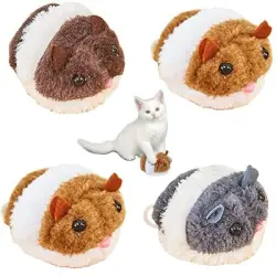 IntiMeg Juego de 4 ratones de peluche vibradores con forma de gato - piezas