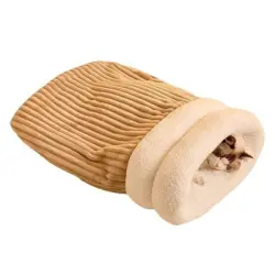 IntiMeg Nicho semicerrado con forma de cama para gatos - Marrón