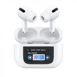 Klack I200000 Auriculares Bluetooth con Cancelación de Ruido Real y Pantalla Táctil