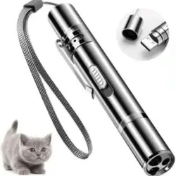 MCBOSON Lápiz óptico compacto recargable por USB puntero láser forma gato - 1 artículo