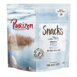 Purizon snacks de pescado con vacuno para gatos - 40 g