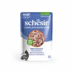 Schesir Complete Nutrition filete en gelatina 6 x 85 g - Atún con pescado blanco