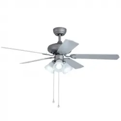 Sulion Skua Ventilador de Techo con Luz Aspas Reversibles 65W Gris