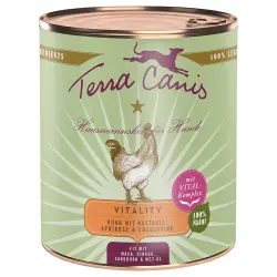 Terra Canis Vitality comida húmeda para perros 6 x 800 g - Pollo con castaña, albaricoque y altramuz