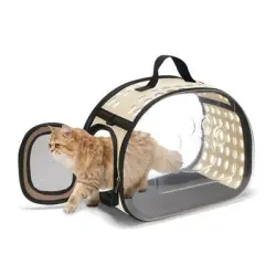 UAMLY Bolsa transportadora transpirable para gatos - beige