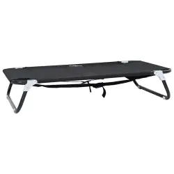 vidaXL Cama para Perros Plegable Sofá Silla Tela Oxford y Acero Gris Antracita - 90 x 55 x 18 cm