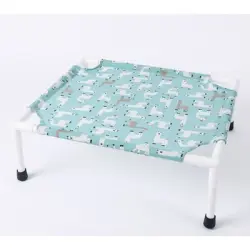 Zoomtopia Cama elevada perros pequeños, tejido PVC suave, uso interior - Estilo alpaca