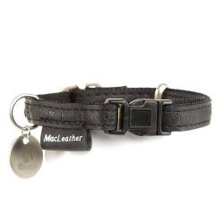 Collar para perros MacLeather negro M