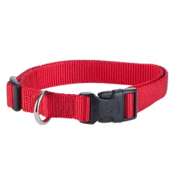 Collar HUNTER Ecco Sport Vario Basic rojo para perros - M: 35 - 53 cm perímetro del cuello, 20 mm ancho