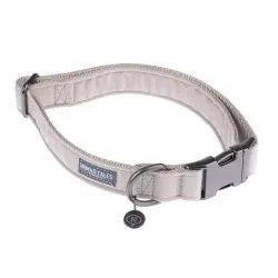 Collar Nomad Tales Blush beige topo para perros - M: 34 - 55 cm contorno de cuello, 20 mm de ancho