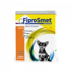 Fiprosmet pipetas antiparasitarias para Perros 6pip, Tipo Perros medianos