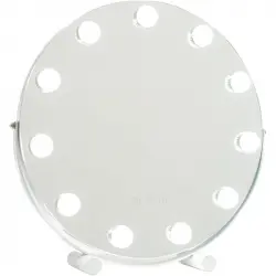 Flamingueo Espejo Maquillaje Con Luz Redondo 11 Led 3 Modos De Luz Control Táctil
