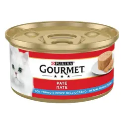 Gourmet comida húmeda 24 x 195 g - Atún y pescado de mar
