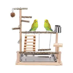 HausPets Área de juegos de madera para loros en interiores - Artículo 1