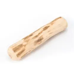 IntiMeg Palo de madera dentado para café con forma de perro - Una pieza