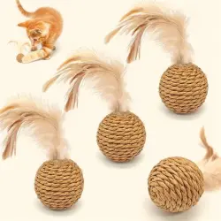 IntiMeg  para gatos con forma de bola de sisal - piezas