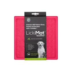LickiMat Comedero Mini Soother Rosa para perros - 200 ml