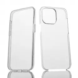 Max Power Digital Funda Doble Cara 360 Grados Silicona Transparente Para Apple Iphone 15 Pro Max