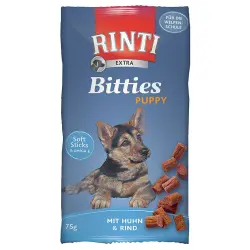 Rinti Puppy Bitties snacks para cachorros - Pollo y vacuno 75 g