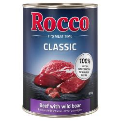 Rocco Classic 6 x 400 g - Vacuno con jabalí