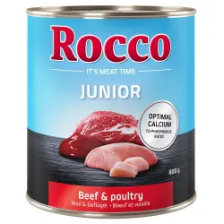 Rocco Junior 6 x 800 g - Ave con vacuno