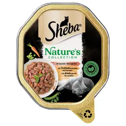 Sheba Nature's Collection 22 x 85 g en salsa para gatos - con pavo