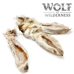 Wolf of Wilderness orejas de conejo con pelo - 400 g
