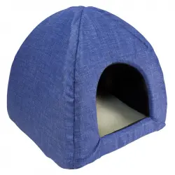 Arquivet Iglu para Perros y Gatos Modelo  Borrego Azul 45x45x40