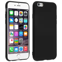 Avizar Funda Protectora de Silicona Negra Mate Ultrafina para iPhone 6 / iPhone 6S