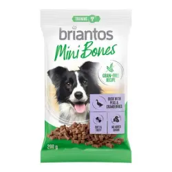 Briantos Mini Sin Cereales Huesos para perros - 200 g salmón, zanahorias y tomillo
