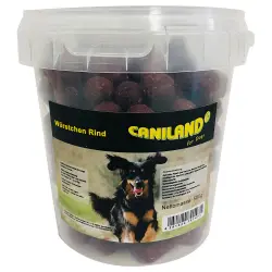 Caniland salchichas de vacuno con aroma ahumado snacks para perros - 500 g