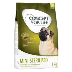 Concept for Life Mini y X-Small 8 / 9 kg en oferta: 2 kg ¡gratis! - Mini Sterilised (8 kg)