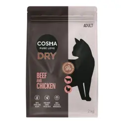 Cosma Air-Dried vacuno y pollo pienso para gatos - 2 kg