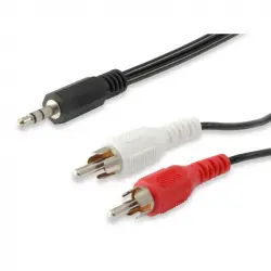 Equip Cable Audio Mini Jack 3.5mm Macho a 2 RCA Macho 2.5m