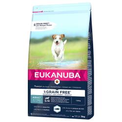 Eukanuba Grain Free Adult razas pequeñas y medianas con salmón - 3 kg