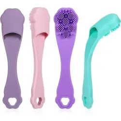 HausPets Juego 4 cepillos dientes silicona grado alimenticio perros gatos - Artículo 1