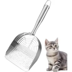 HausPets Pala ergonómica de acero inoxidable para arena de gatos - Artículo 1