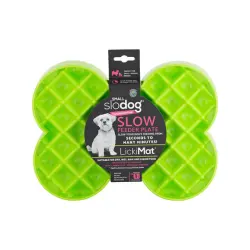LickiMat Comedero Small Slodog Verde para perros - 250 ml