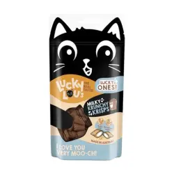 Lucky Lou Krunchy Krisps - Leche (12 x 60 g) - Pack Ahorro