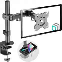 Onkron D121E-B Soporte Monitor 13"-34", 8kg max, VESA 75x75-100x100, Articulado, Negro