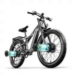 Shengmilo S600-12 Bicicleta Eléctrica Para Adultos 48V 17.5Ah con Neumático Ancho 2000W 45km/h Gris
