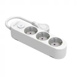 Silver Electronics Base Eléctrica Multienchufe Protek Plus Con 3 Tomas