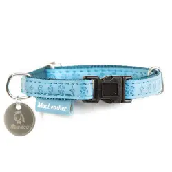 Collar para perros MacLeather azul M