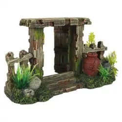 Adorno Para Acuario Portico Poliresina 19x8x10,5cm Aqua D'ella