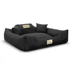 Cama Para Perro 75x65 Cm Color Negro Kingdog