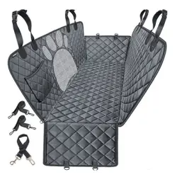 IntiMeg Funda para asiento de coche para perros - Gris oscuro
