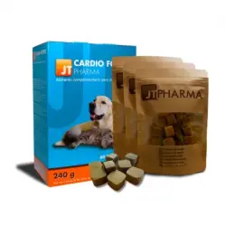 JTPharma Cardio Fortex Snack Complemento Nutricional para Perros y Gatos, 60 x 4 gr