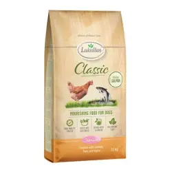 Lukullus pienso para perros - Pack Ahorro - Classic Junior pollo y salmón, sin cereales (2 x 12 kg)