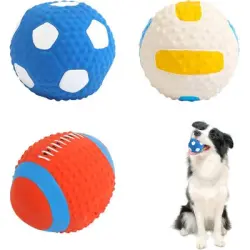 MCBOSON 3 pelotas interactivas para perros con sonido - 1 pieza