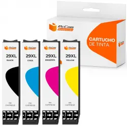 Pccom Essential Cartucho Tinta Compatible con Epson T2991/T2992/T2993/T2994/29XL Negro/Cian/Magenta/Amarillo Pack 4